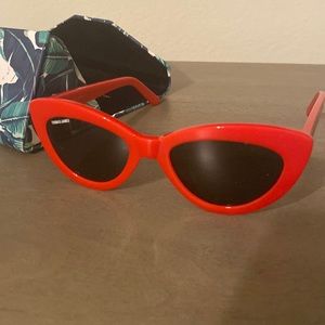 Red Thomas James cat eye sunglasses